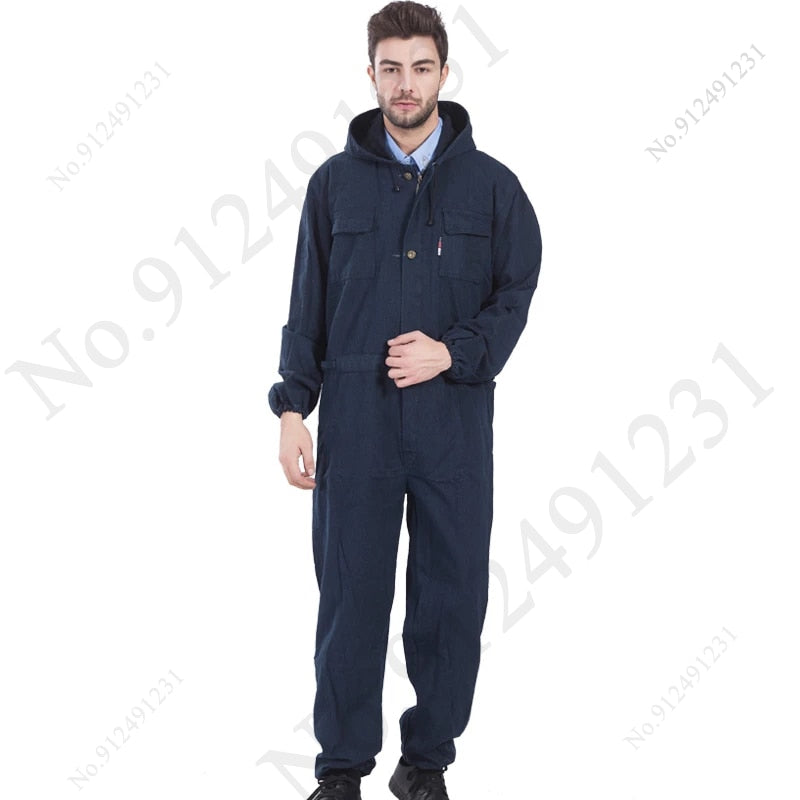 Denim Welder Suit Work ClothingCoveralls Dust Proof