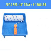 3PCS Paint Rollers Tray 10 Inch Painting Brushes