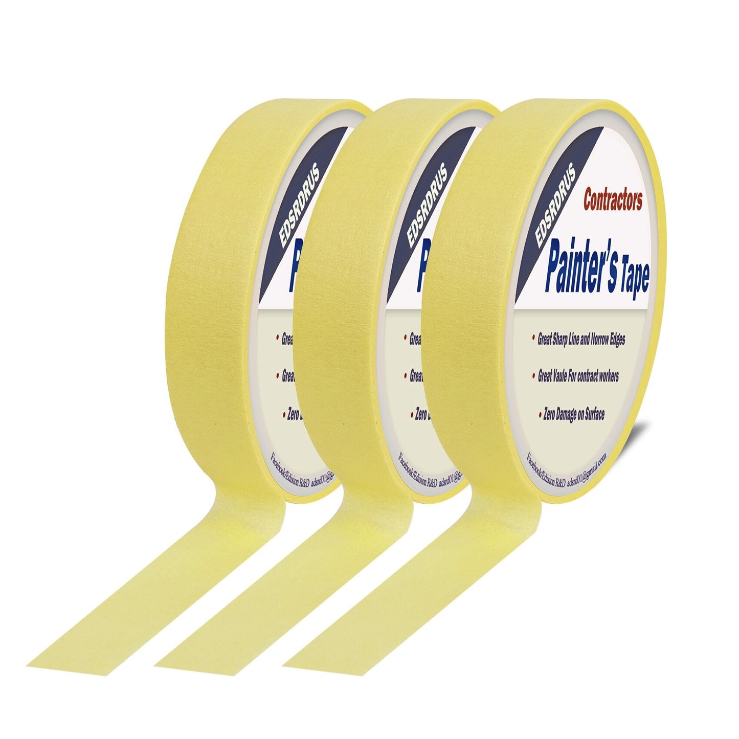Contractors Painter’s Tape 3-Pack Blue Masking Tape