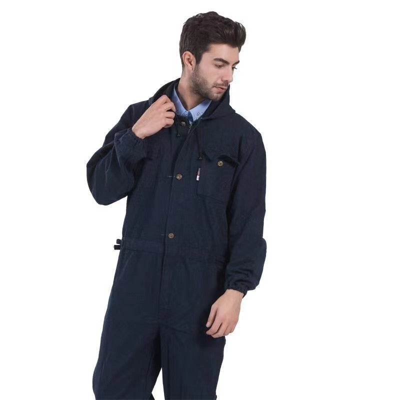 Denim Welder Suit Work ClothingCoveralls Dust Proof