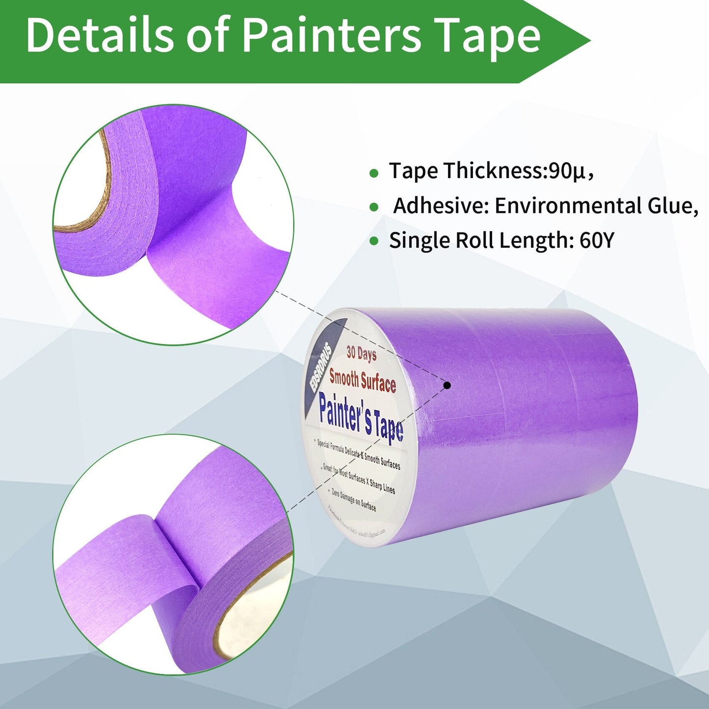 Painter’s Tape 3-Pack Green Masking Tape